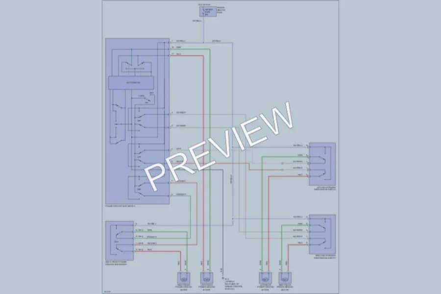 2002 Suzuki Aerio Power Windows wiring diagram preview