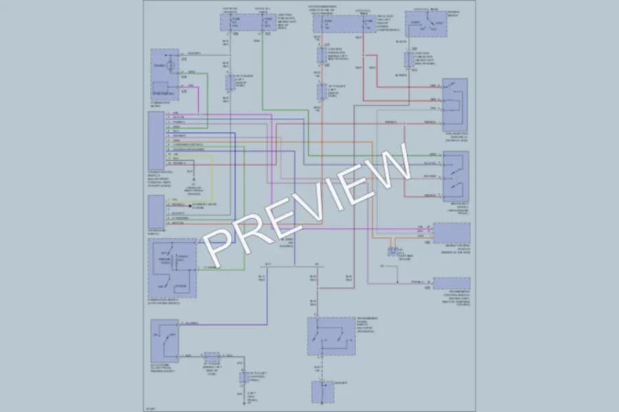 2002 Suzuki Esteem Cruise Control wiring diagram preview
