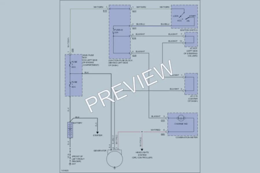 2002 Suzuki Esteem Starting Charging wiring diagram preview