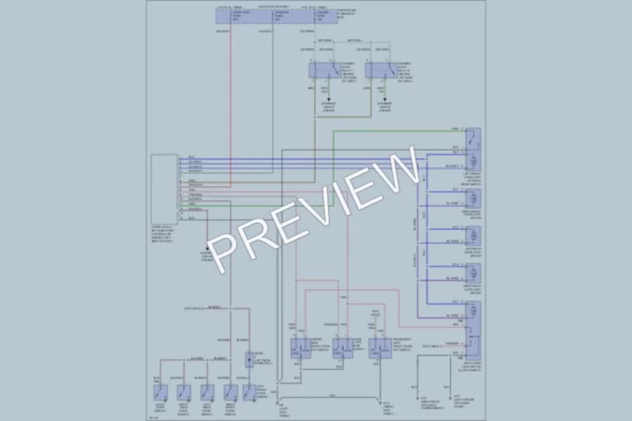 2002 Suzuki GrandVitara Power Door Locks wiring diagram preview
