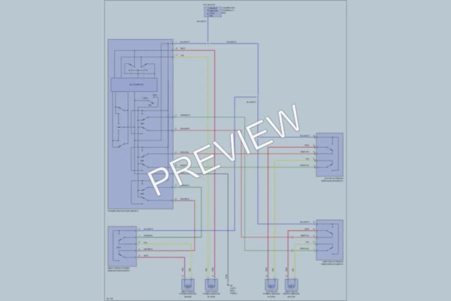 2002 Suzuki GrandVitara Power Windows wiring diagram preview