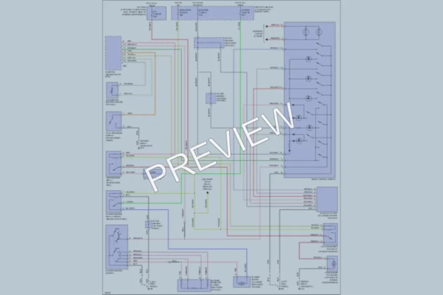 2002 Suzuki XL7 Air Conditioning wiring diagram preview