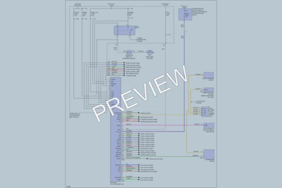 2002 Toyota 4Runner Body Computer wiring diagram preview