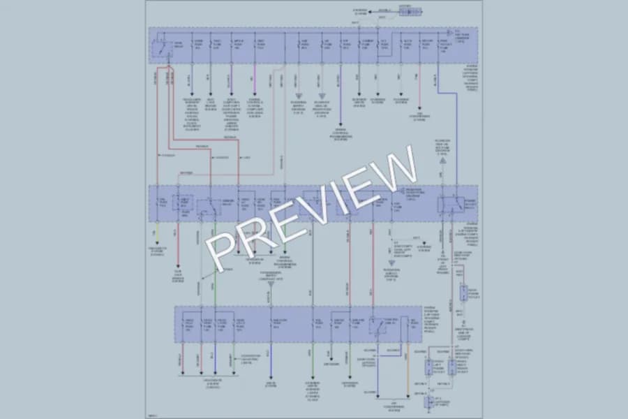 2002 Toyota 4Runner Power Distribution wiring diagram preview