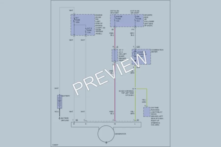 2002 Toyota 4Runner Starting Charging wiring diagram preview