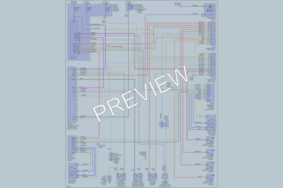 2002 Toyota Avalon Anti Theft wiring diagram preview