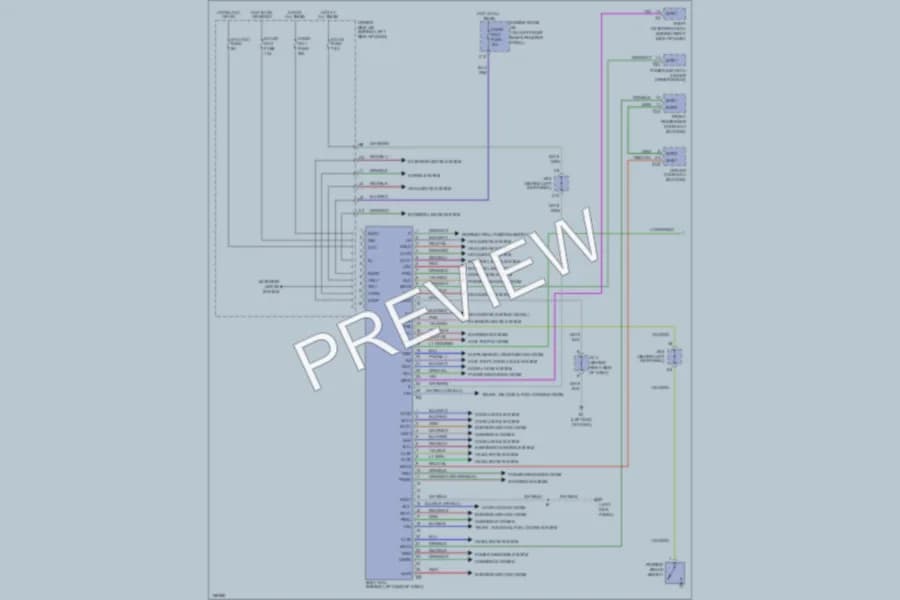 2002 Toyota Avalon Body Computer wiring diagram preview