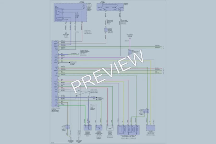 2002 Toyota Avalon Transmission wiring diagram preview