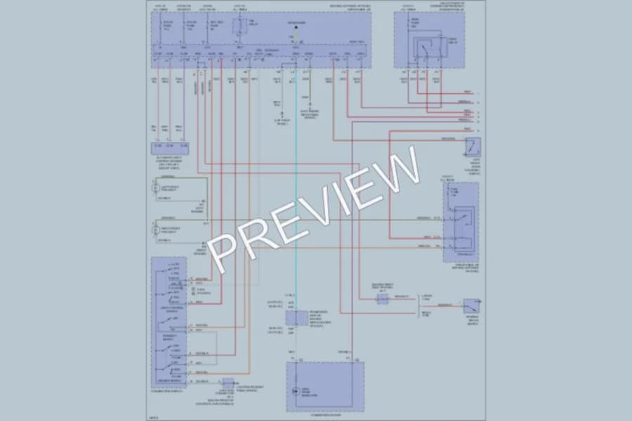 2002 Toyota Camry Headlights wiring diagram preview