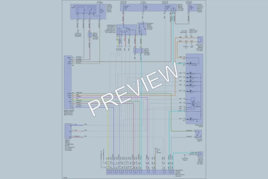 2002 Toyota Camry Transmission wiring diagram preview