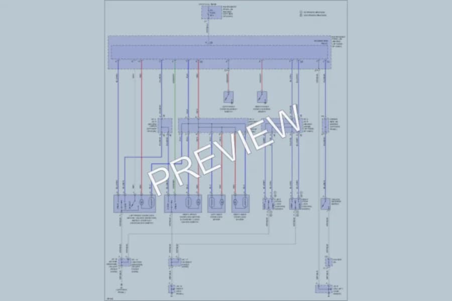 2002 Toyota Corolla Power Door Locks wiring diagram preview