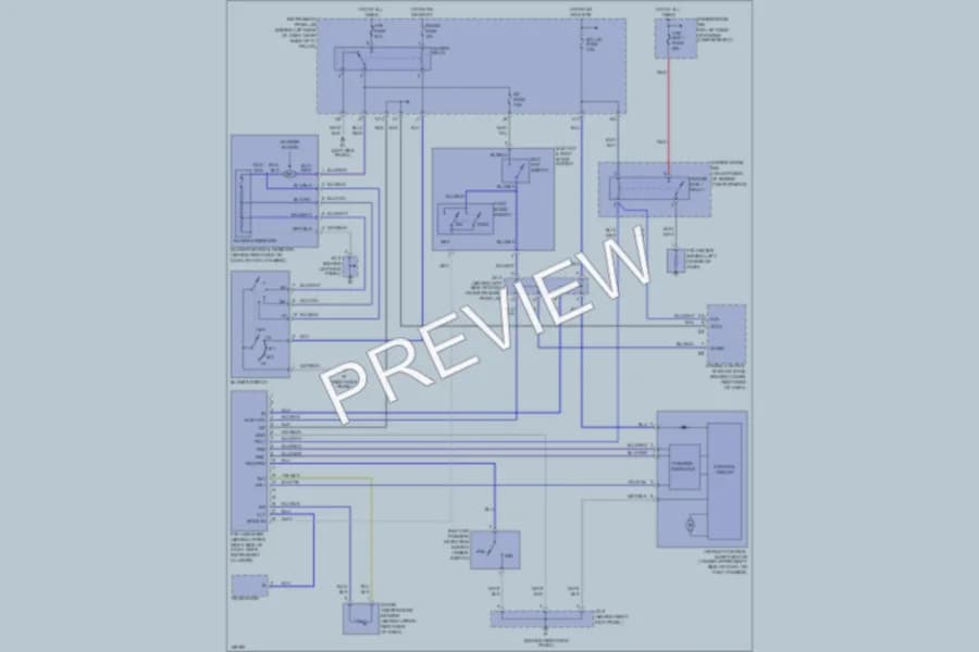 2002 Toyota Echo Air Conditioning wiring diagram preview