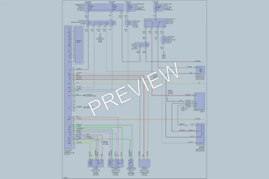 2002 Toyota Highlander Air Conditioning wiring diagram preview