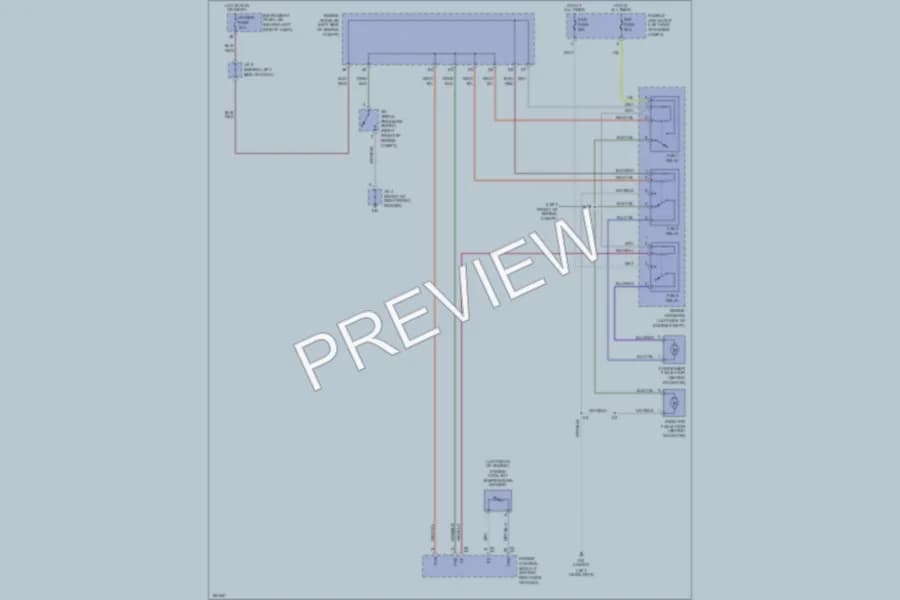 2002 Toyota Highlander Cooling Fan wiring diagram preview