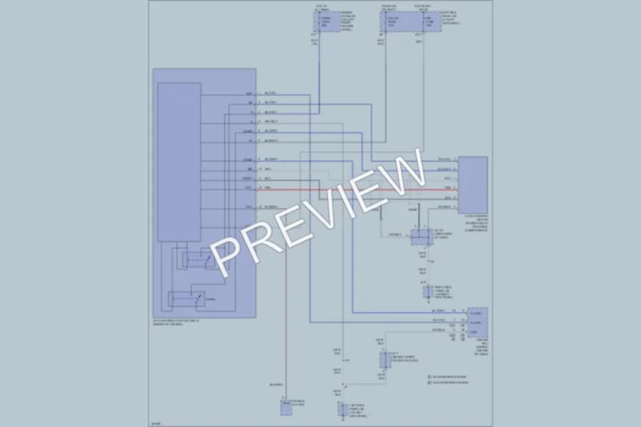 2002 Toyota LandCruiser Power Antenna wiring diagram preview