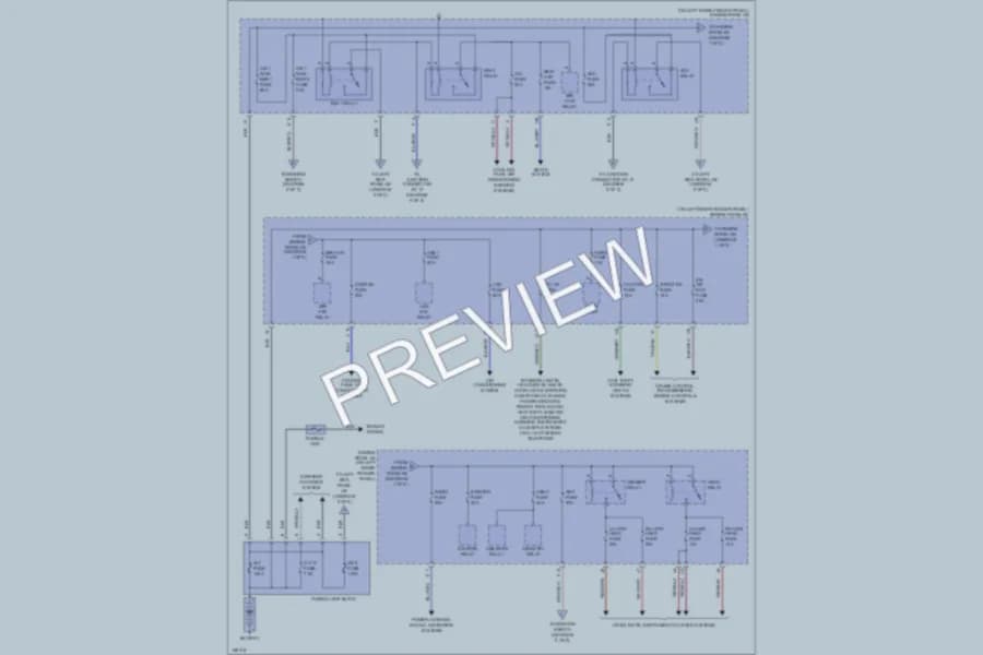 2002 Toyota LandCruiser Power Distribution wiring diagram preview