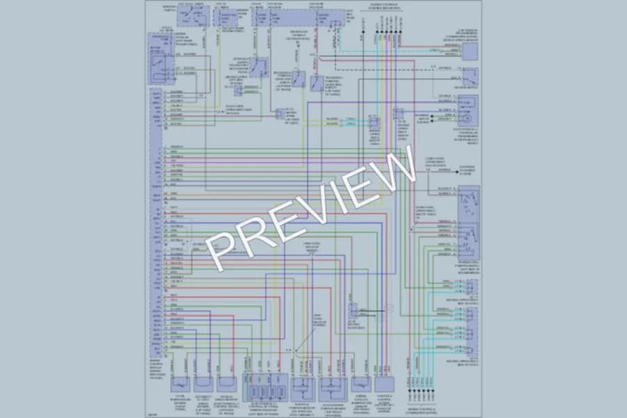 2002 Toyota LandCruiser Transmission wiring diagram preview