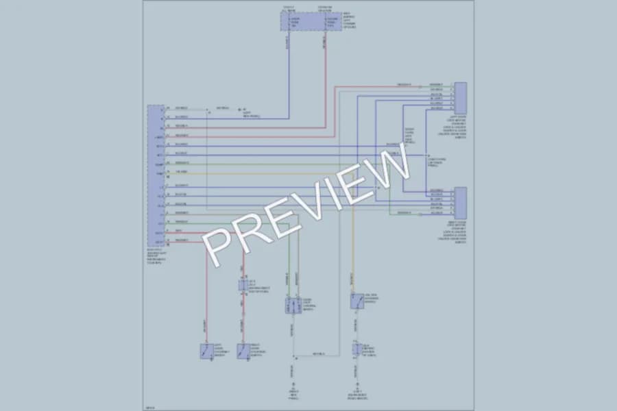 2002 Toyota MR2Spyder Power Door Locks wiring diagram preview