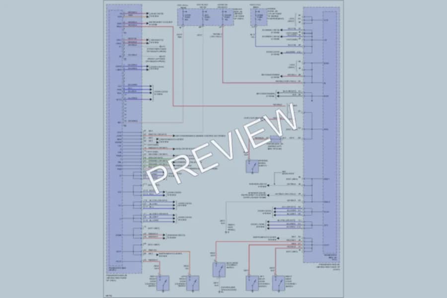 2002 Toyota RAV4 Body Computer wiring diagram preview