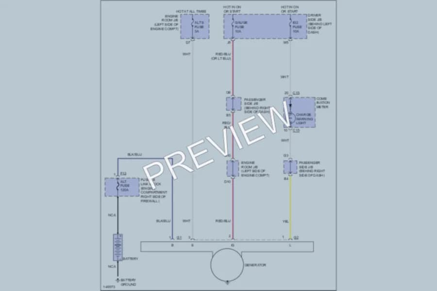 2002 Toyota RAV4 Starting Charging wiring diagram preview
