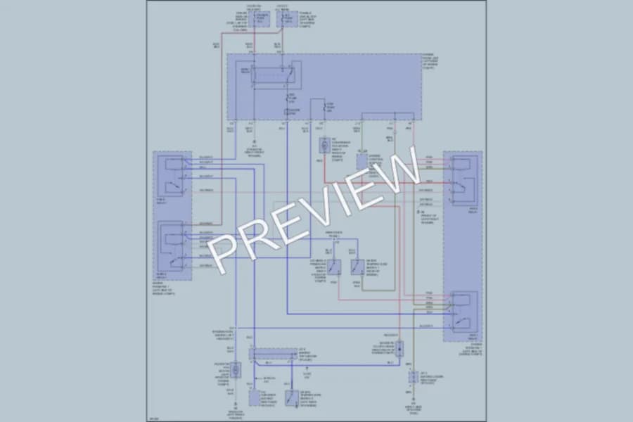 2002 Toyota Sienna Cooling Fan wiring diagram preview