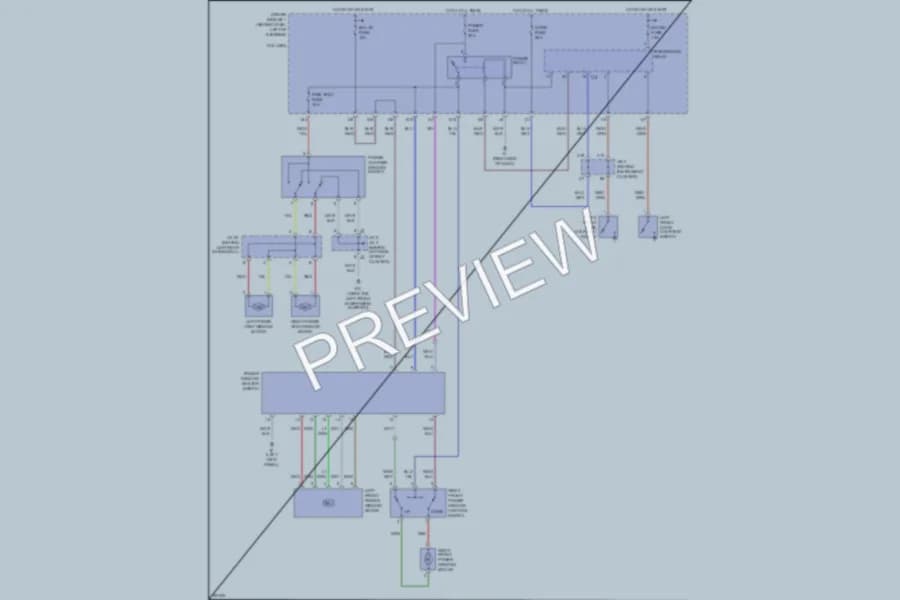 2002 Toyota Sienna Power Windows wiring diagram preview