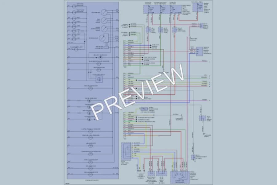2002 Toyota Solara Instrument Cluster wiring diagram preview
