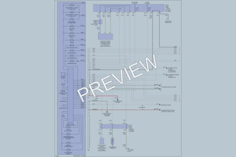 2002 Volkswagen Cabrio Instrument Cluster wiring diagram preview