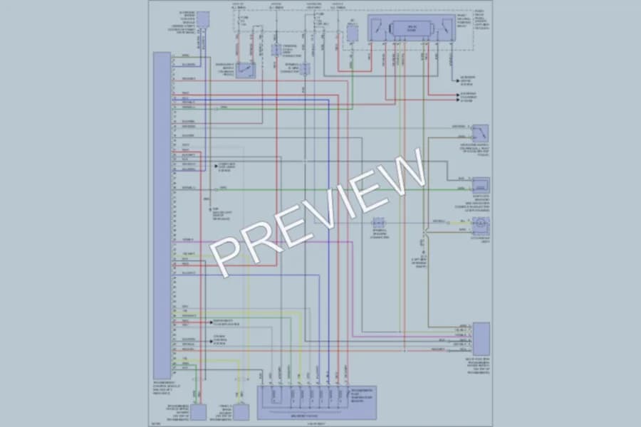 2002 Volkswagen Cabrio Transmission wiring diagram preview