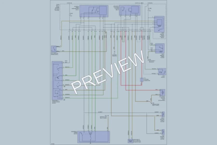 2002 Volkswagen EuroVan Wiper Washer wiring diagram preview