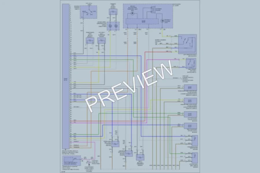 2002 Volkswagen Golf Supplemental Restraints wiring diagram preview
