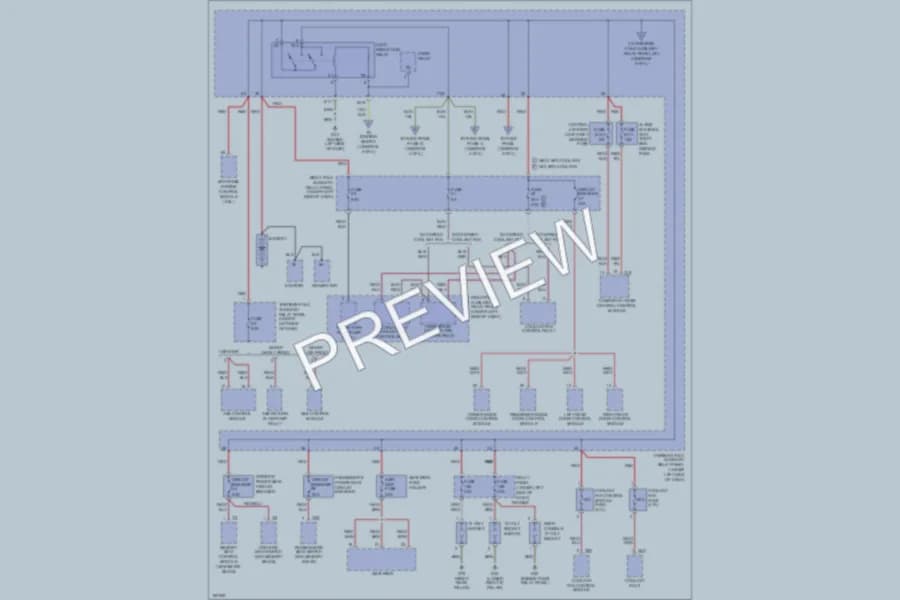 2002 Volkswagen Passat Power Distribution wiring diagram preview