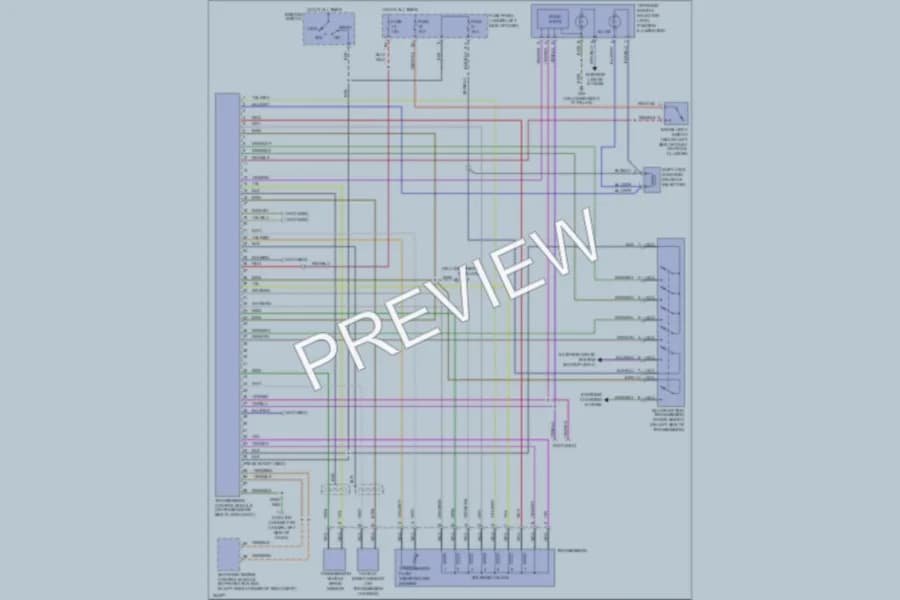 2002 Volkswagen Passat Transmission wiring diagram preview