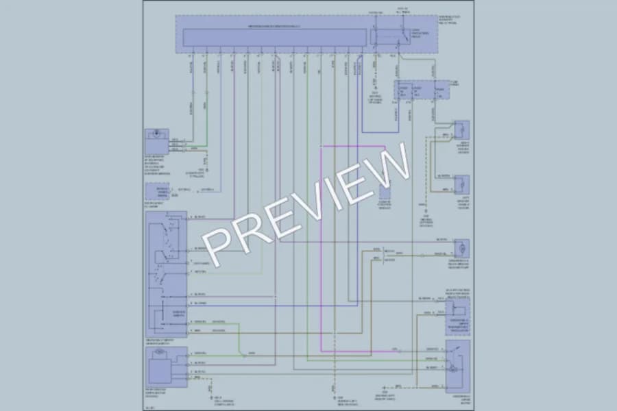 2002 Volkswagen Passat Wiper Washer wiring diagram preview
