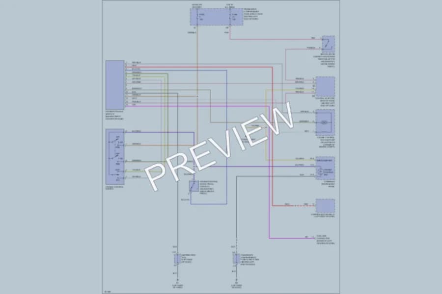 2002 Volvo S40 Cruise Control wiring diagram preview