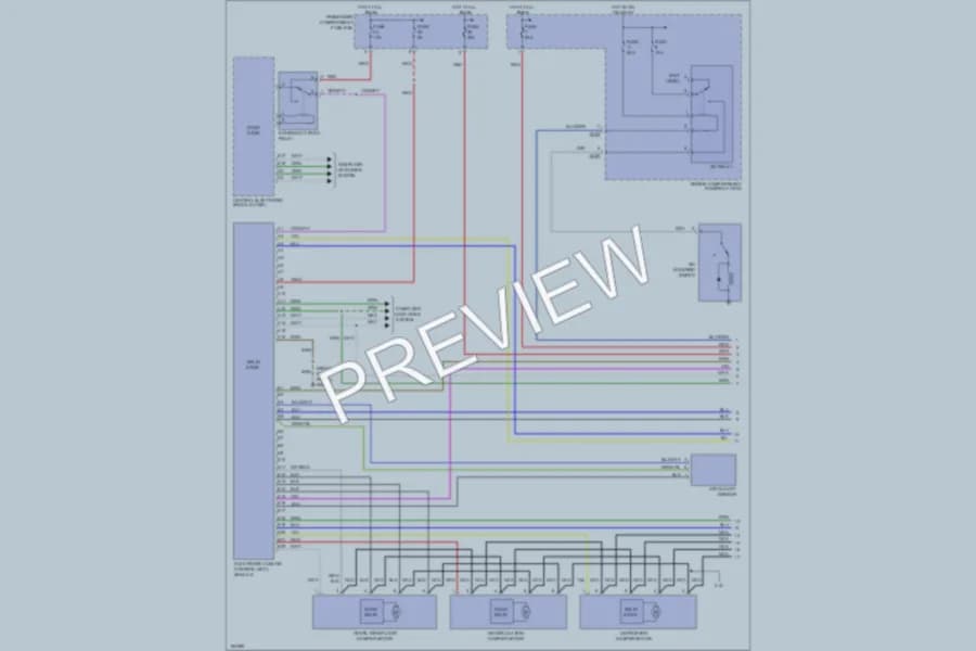 2002 Volvo V70 Air Conditioning wiring diagram preview
