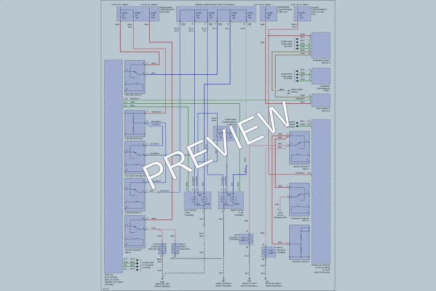 2002 Volvo V70 Headlights wiring diagram preview
