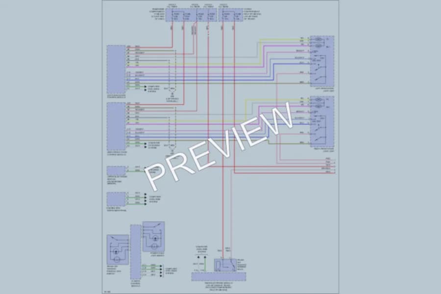 2002 Volvo V70 Power Door Locks wiring diagram preview