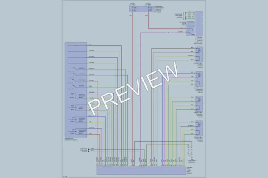 2002 Volvo V70XC Power Seats wiring diagram preview