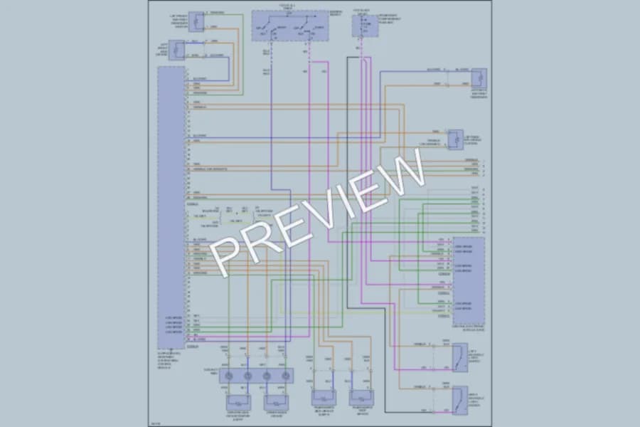 2002 Volvo V70XC Supplemental Restraints wiring diagram preview
