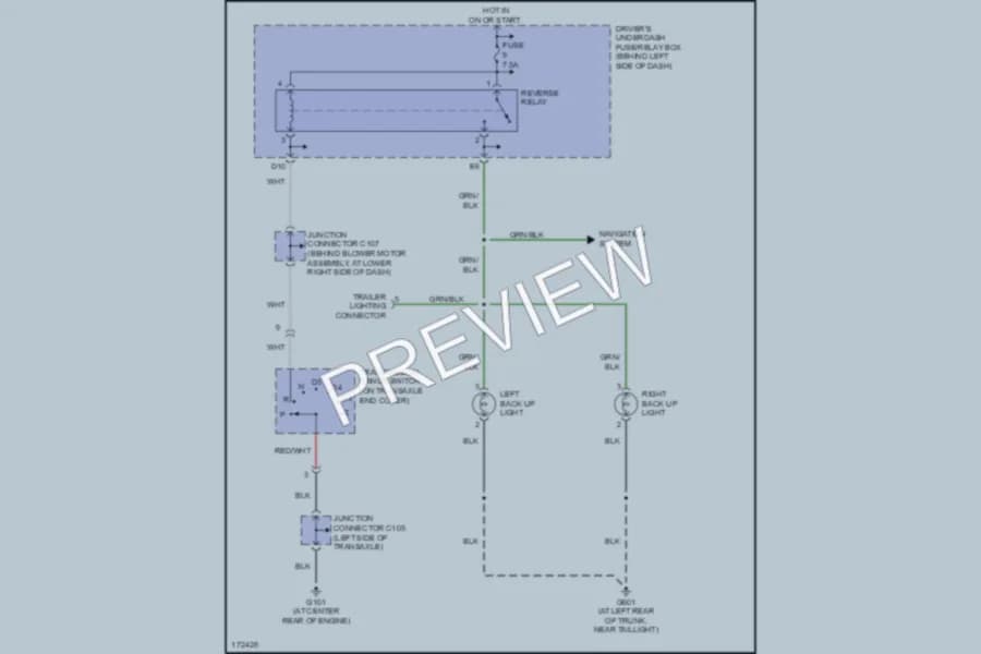 2003 Acura 32CL Exterior Lights wiring diagram preview