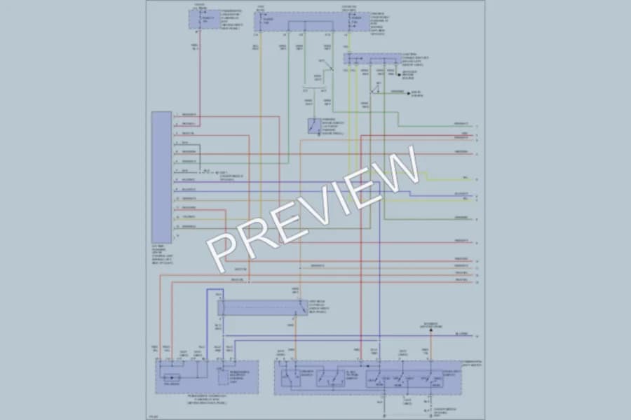 2003 Acura 32CL Headlights wiring diagram preview