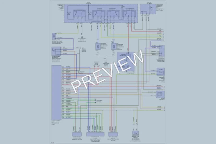 2003 Acura 32TL Air Conditioning wiring diagram preview