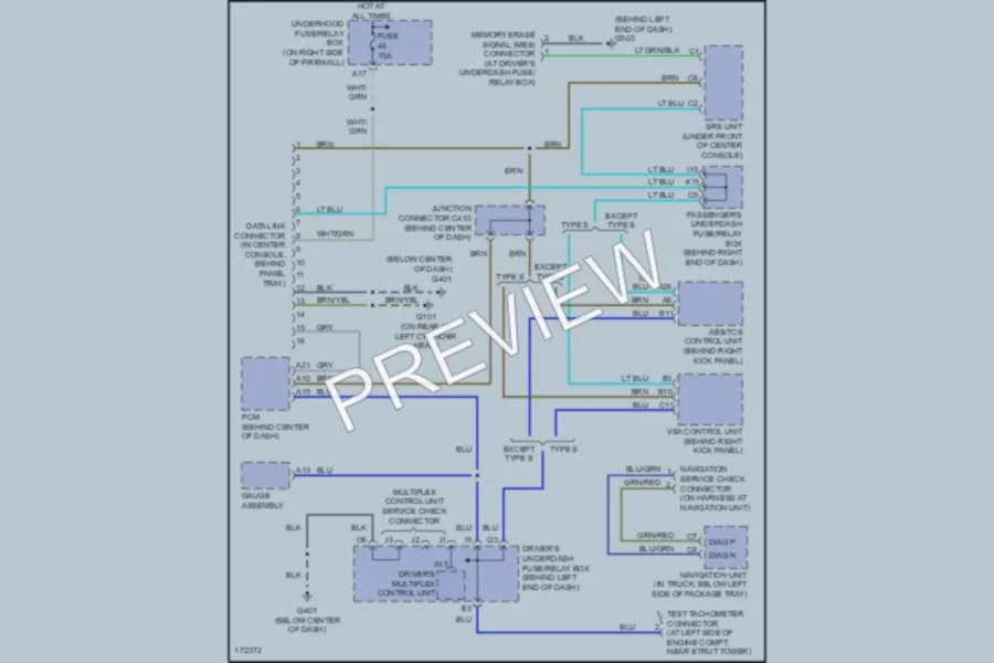 2003 Acura 32TL Computer Data Lines wiring diagram preview