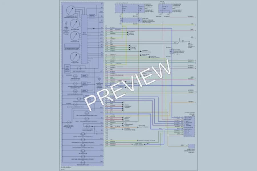 2003 Acura 32TL Instrument Cluster wiring diagram preview