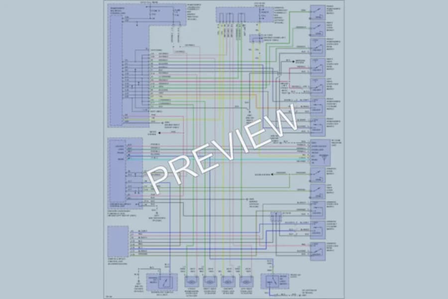 2003 Acura 32TL Power Door Locks wiring diagram preview