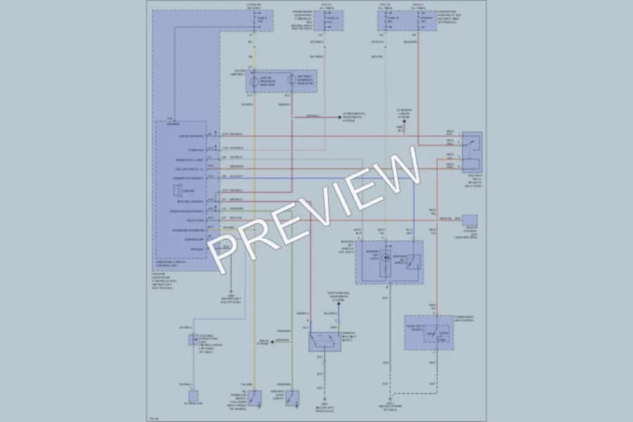 2003 Acura 32TL Warning Systems wiring diagram preview