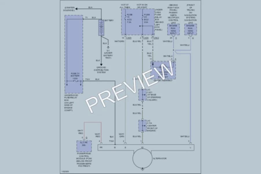 2003 Acura 35RL Starting Charging wiring diagram preview