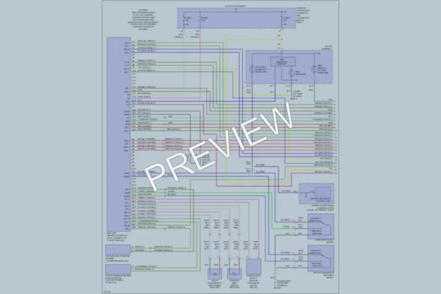 2003 Acura MDX Supplemental Restraints wiring diagram preview