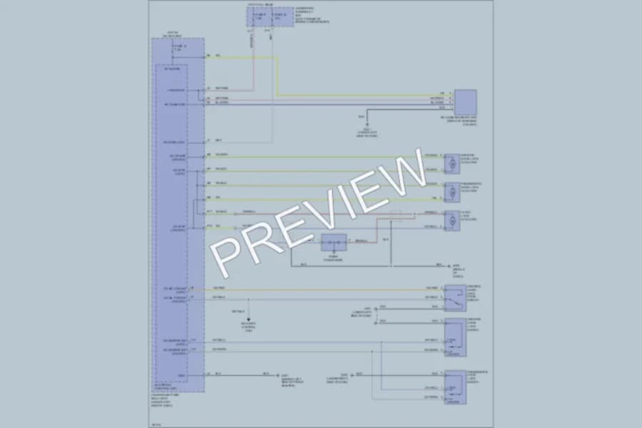 2003 Acura RSX Power Door Locks wiring diagram preview